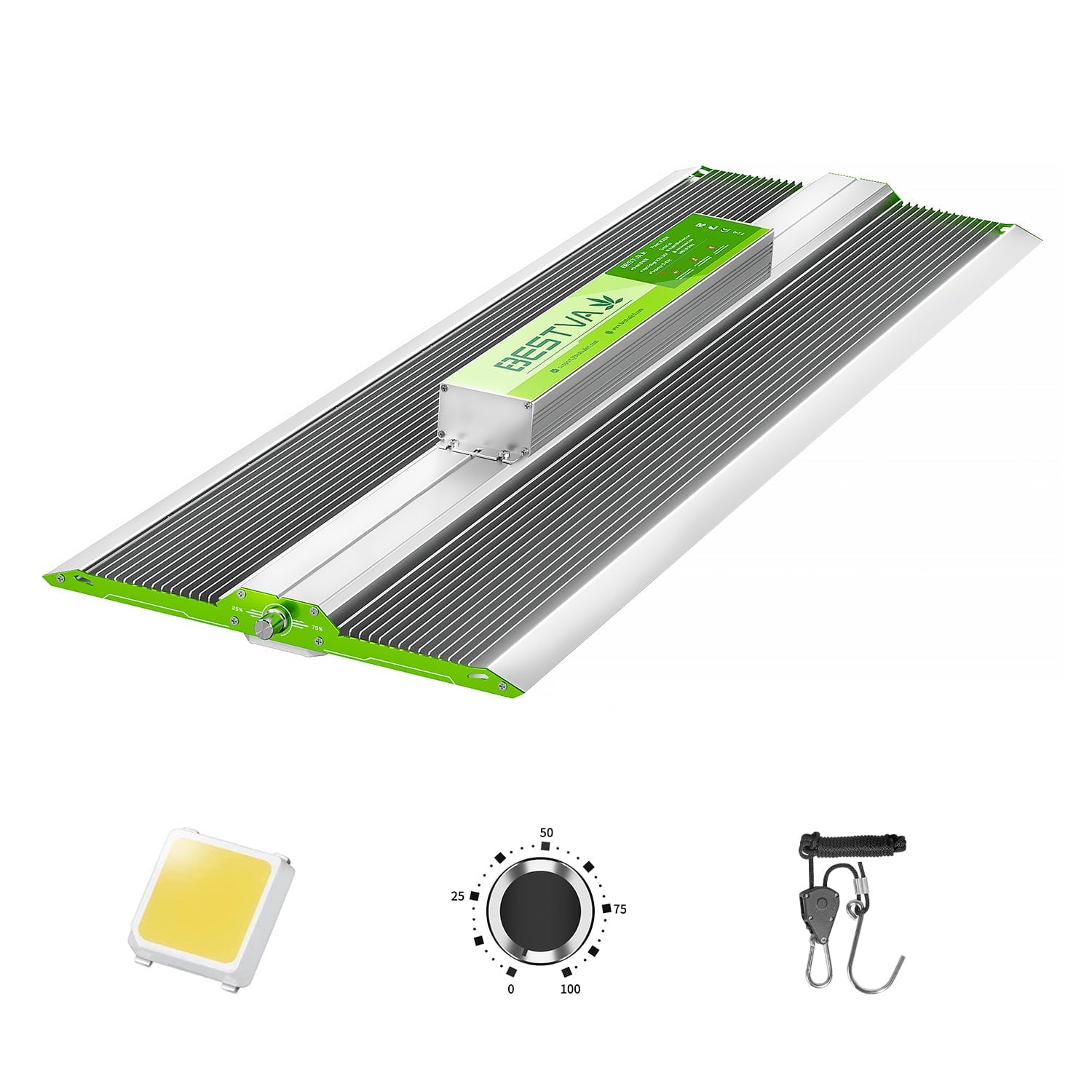 BESTVA Dimmable BP Series LED Grow Light with Samsung Diodes Full Spectrum Grow Lights for Hydroponic Indoor Plants Seedling Veg and Bloom