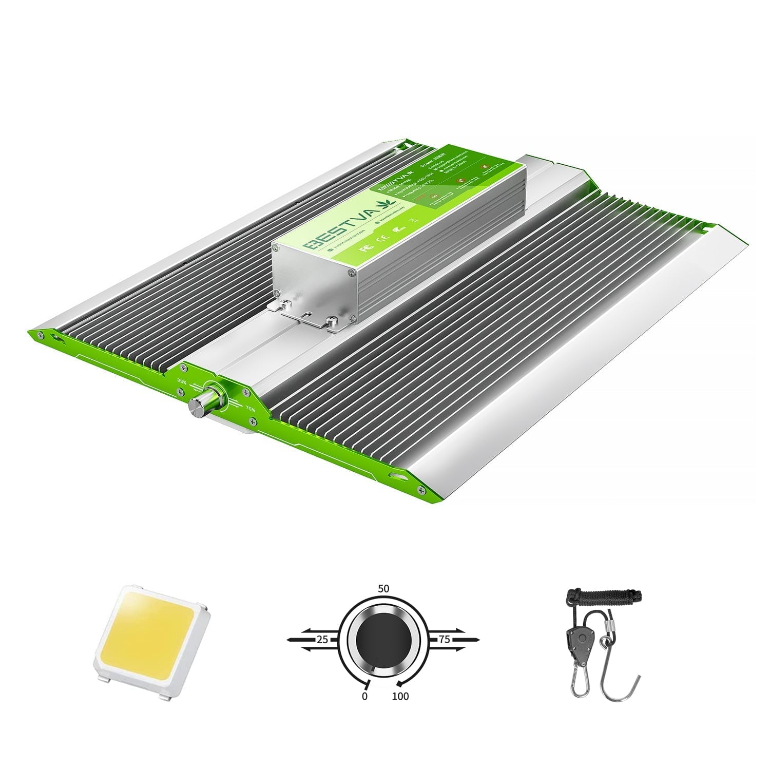 battery grow light for plants BESTVA Dimmable BP Series LED Grow Light with Samsung Diodes Full Spec – BESTVALED